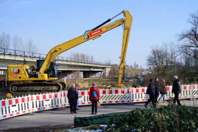 Teil der Bauarbeiten am S&uuml;dschnellweg  (Bild vergr&ouml;&szlig;ern)