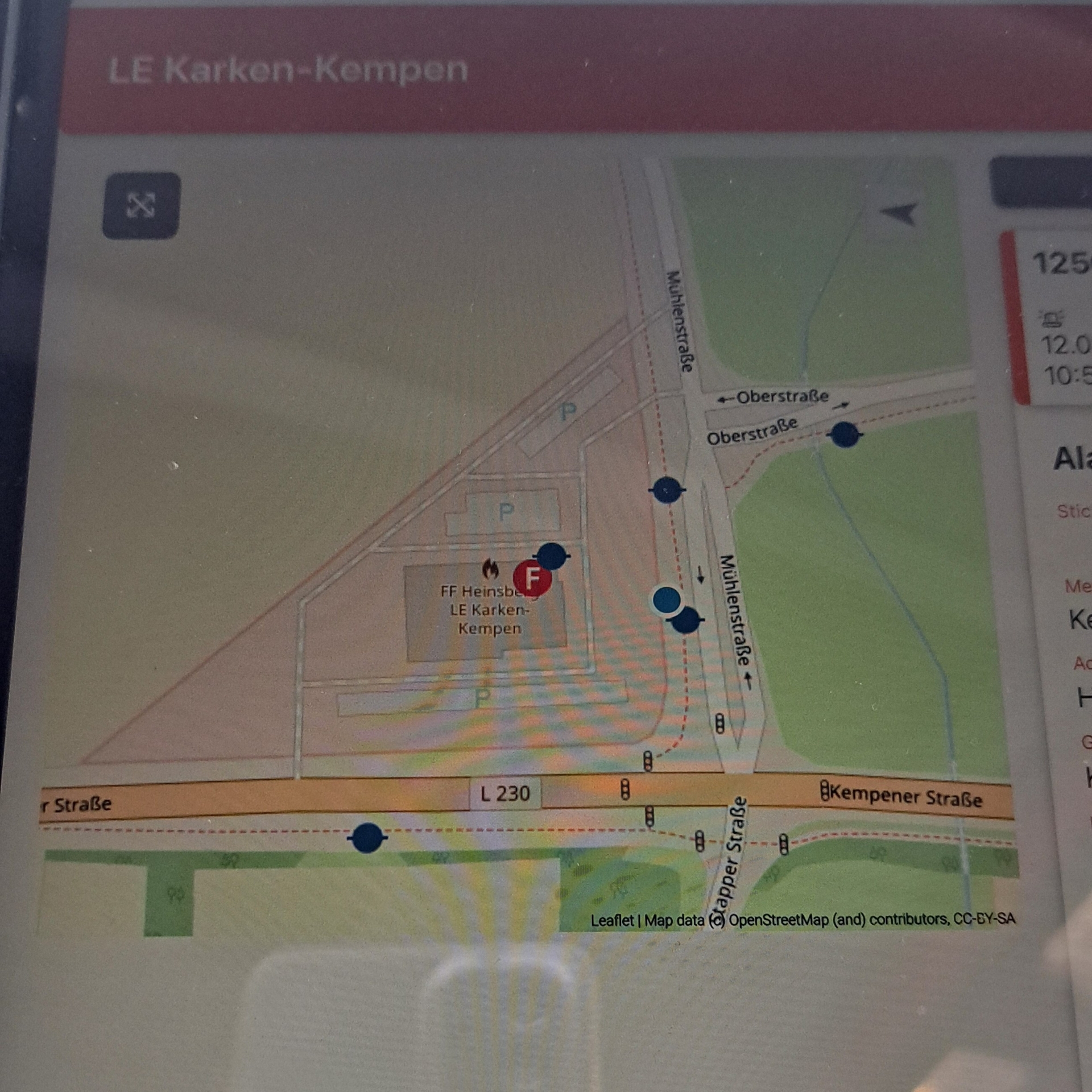 Bild: Lage von Hydranten