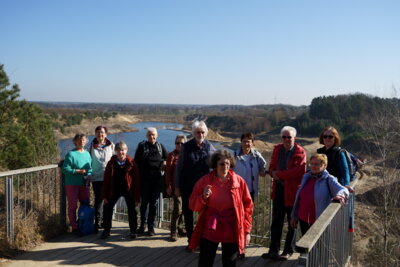 RAD-WANDERGRUPPE beim Geologischen Erlebnispfad  (Bild vergr&ouml;&szlig;ern)