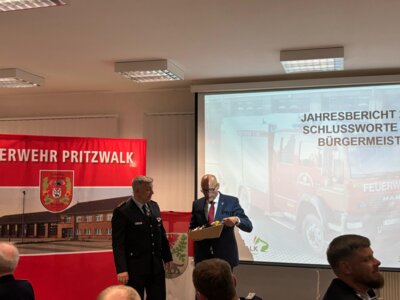 Fotoalbum Jahreshauptversammlung Freiwillige Feuerwehr Pritzwalk