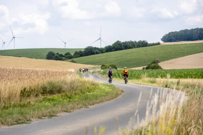 Gr&uuml;nkernradweg im Bauland  (Bild vergr&ouml;&szlig;ern)