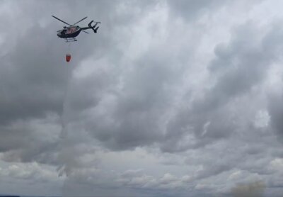 Hubschrauber Abwurf  (Bild vergr&ouml;&szlig;ern)
