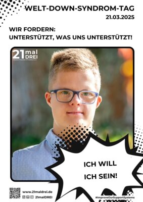 Foto des Albums: Plakat-Aktion zum Welt-Down-Syndrom-Tag