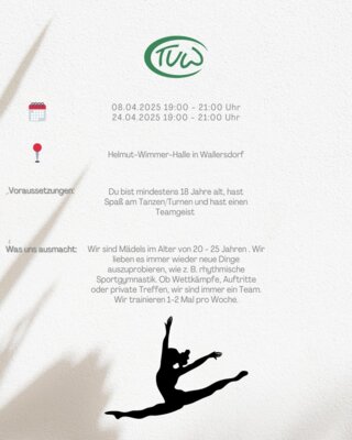 Fotoalbum Probetraining Turnen&Tanzen