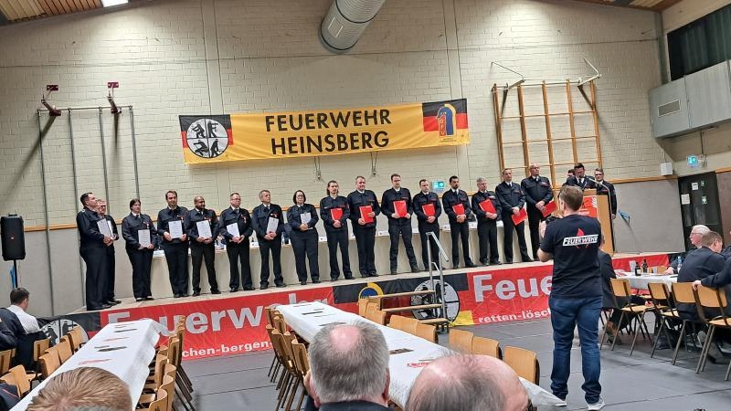 Bild: Ehrungen für 10-, 25-, 35- und 40-jährige Zugehörigkeit