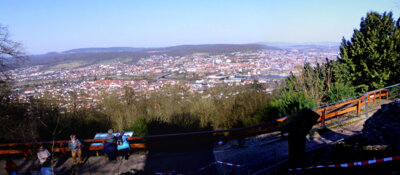 Panoramablick Hameln vom Kl&uuml;thturm  (Bild vergr&ouml;&szlig;ern)