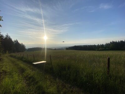 Drohne im Flug  (Bild vergr&ouml;&szlig;ern)