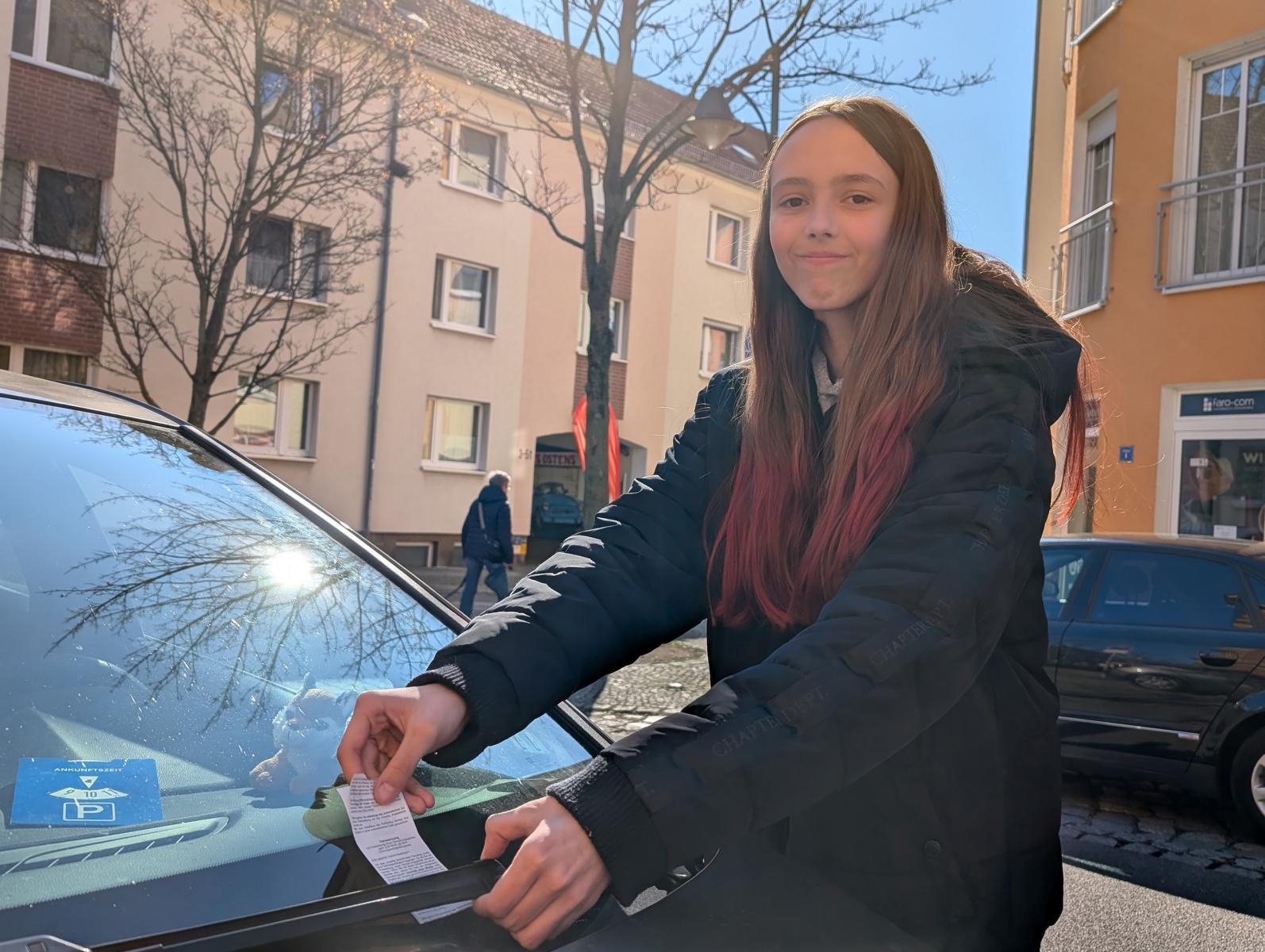 Bild: Marie Jochim klemmt das