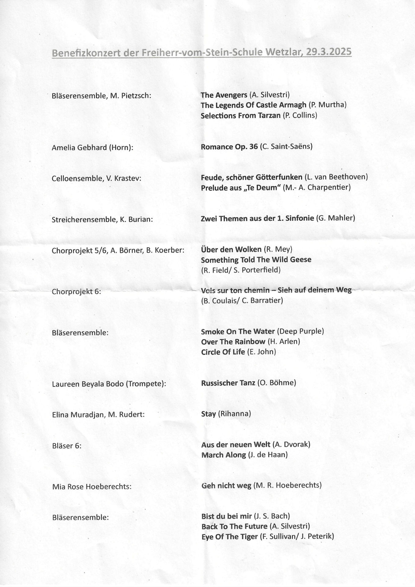 Bild: Das Programm