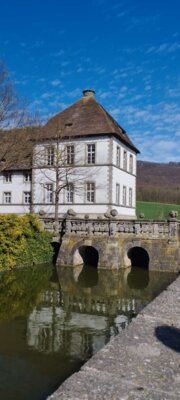 Schloss mit Burggraben  (Bild vergr&ouml;&szlig;ern)