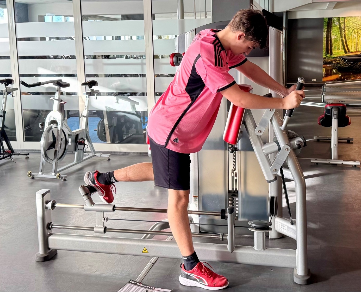 Bild: Ein Schüler beim Training