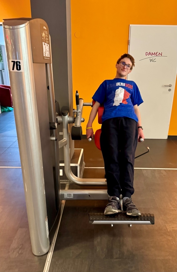 Bild: Ein Schüler beim Training