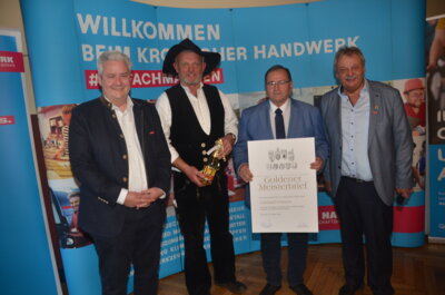 Goldener Zimmerermeister Gerhard F&ouml;rtsch  (Bild vergr&ouml;&szlig;ern)