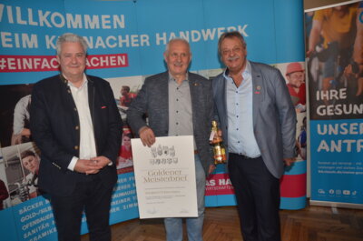 GOldener Schreinermeister Winfried F&ouml;hrweiser  (Bild vergr&ouml;&szlig;ern)