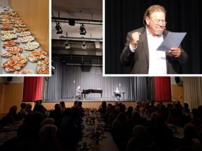 Wundervolle Klavierkl&auml;nge zu gesungenen Zeilen von Erich K&auml;stner erfreuten beim literarischen Fr&uuml;hst&uuml;ck ebenso wie der Vortrag von wenig bekannten Texten und Gedichten. 