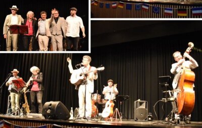 Les For me-dables nahmen das Publikum auf eine Reise durch die Welt der &bdquo;Chansons fran&ccedil;aises&ldquo; mit. Ein Abend f&uuml;r die Seele, der viel zu schnell zu Ende ging. Foto: Partnerschaftskomitee Saint-Leu-la-For&ecirc;t 