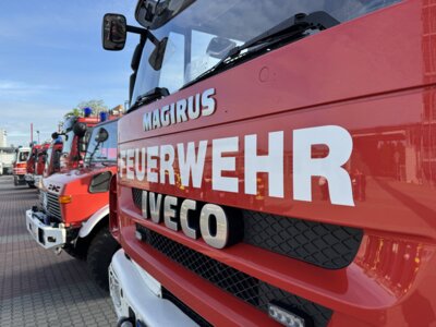 Einsatzfahrzeuge SPN und Cottbus (Quelle  Pressestelle SPN, CB)  (Bild vergr&ouml;&szlig;ern)
