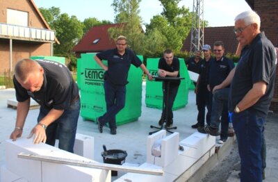 Foto des Albums: Bautagebau der neuen Fahrzeughalle