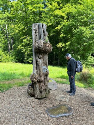 Wanderf&uuml;hrer am Spechtbrunnen  (Bild vergr&ouml;&szlig;ern)
