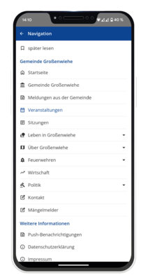 Vorschaubild: Menü