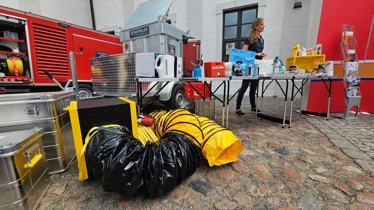 Bild: Auch Heizungsanlagen können im Bedarfsfall in den Gebäuden der temporären Kat-Leuchttürme eingesetzt werden.