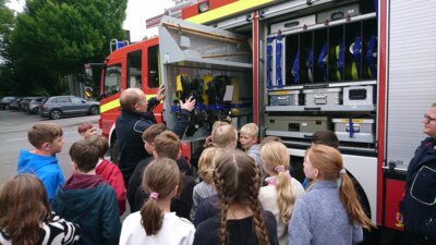 Foto des Albums: Besuch der Klasse 4 in der Feuerwache Lünern