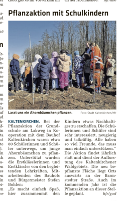 Foto des Albums: Baumpflanzaktion der Eingangsklassen 2025
