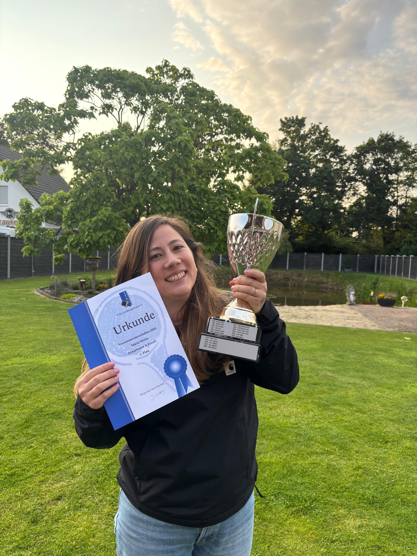 Bild: Vereinsmeisterin 2025