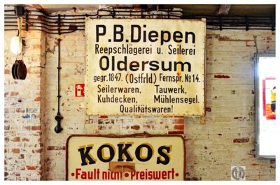 Familie Diepen betrieb die Seilerei in Oldersum bis Ende der 1970er Jahre.  (Bild vergr&ouml;&szlig;ern)