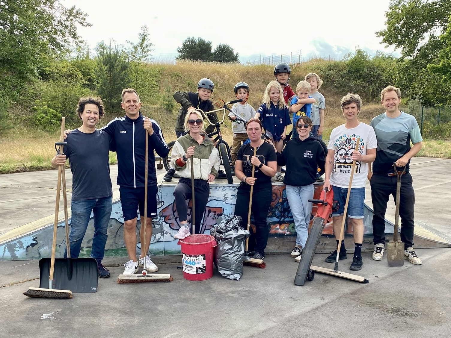 Bild: Arbeitseinsatz Skateranlage Zielitz