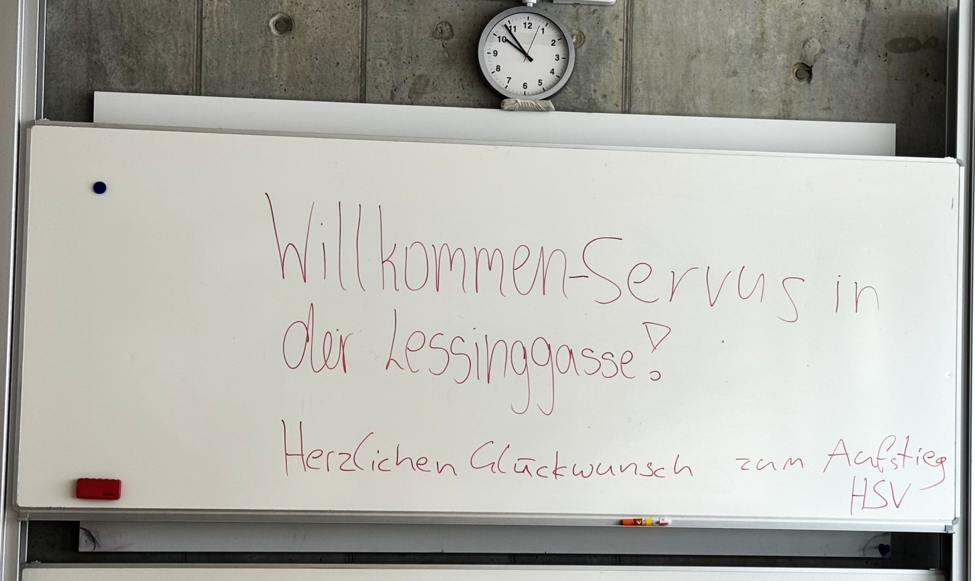 Bild: Willkommen Gymnasium Lessinggasse
