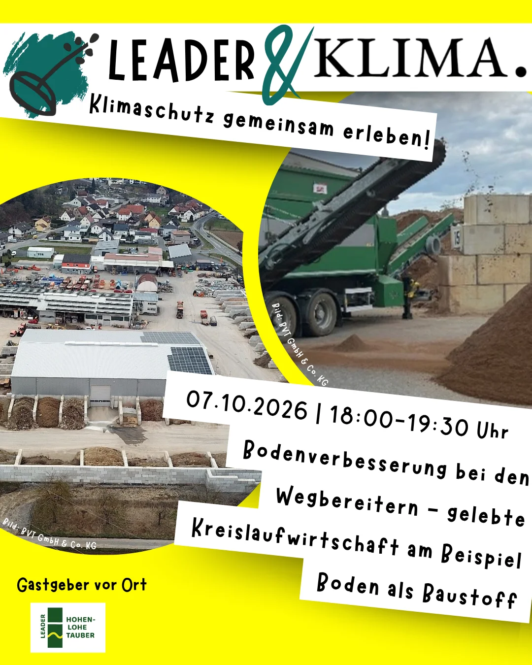 Bild: Bodenverbesserung - gelebte Kreislaufwirtschaft am 07.10.2026