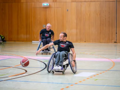 Foto des Albums: Rollstuhlbasketball: Rückspiel TSV Sonthofen und Buxheimer Blitze