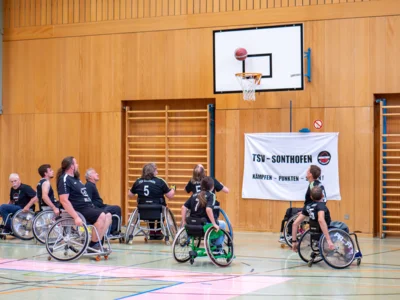 Foto des Albums: Rollstuhlbasketball: Rückspiel TSV Sonthofen und Buxheimer Blitze