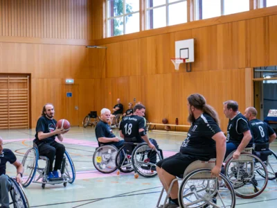Foto des Albums: Rollstuhlbasketball: Rückspiel TSV Sonthofen und Buxheimer Blitze