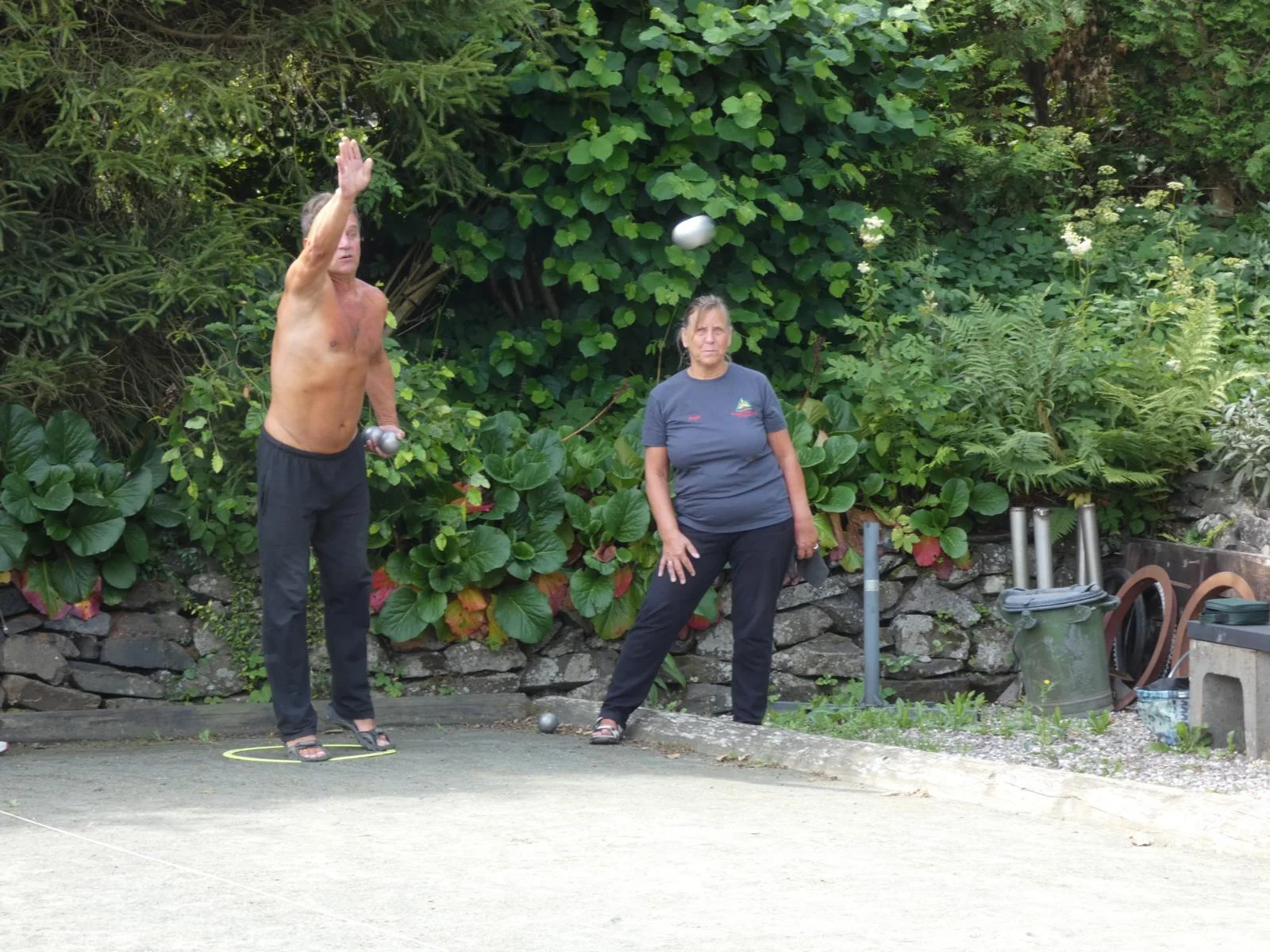 Bild: Boule der Wurf