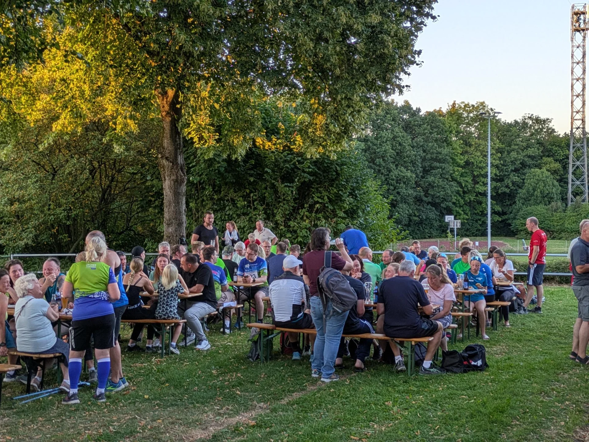 Bild: Ein schöner Ausklang der Etappe bei super Wetter!
