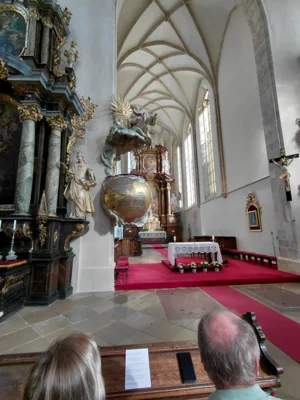 Deutscher Gottesdienst in der St. Niklaskirche in Znaim  (Bild vergr&ouml;&szlig;ern)