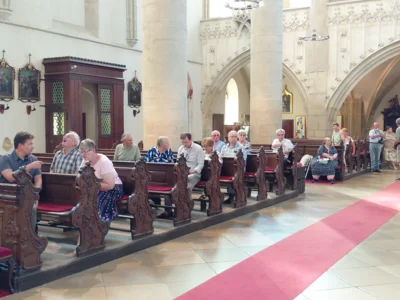 Deutscher Gottesdienst in der St. Niklaskirche in Znaim  (Bild vergr&ouml;&szlig;ern)
