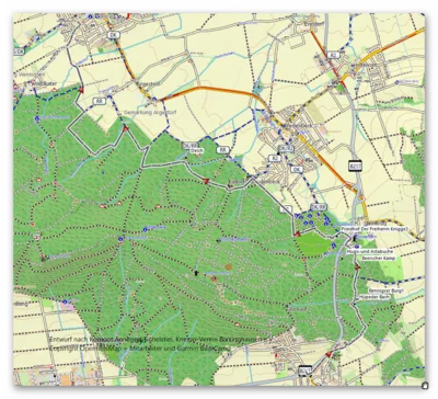 Wanderroute  (Bild vergr&ouml;&szlig;ern)