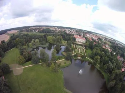 Bild: Luftbild mit Fischauge, Foto Wilfried Mühlisch