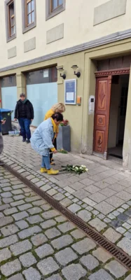 Foto des Albums: Vor 85 Jahren, wir erinnern uns! Die Stolpersteine in Kahla, 9. November 2023
