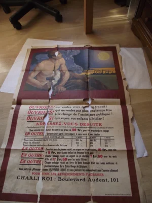 Foto des Albums: Hilfe an Dritte, Restaurierung historischer Dokumente/Plakate