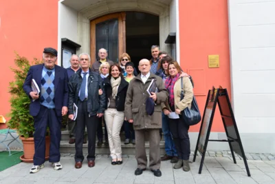 Foto des Albums: Teilnahme an den Gedenkfeierlichkeiten am Walpersberg, Langenorla und Kahla,  Betreuung und Begleitung ehemaliger Zwangsarbeiter, Familienangehöriger und ausländischer Gäste