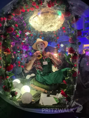 Foto des Albums: Quietschgelbe Enten bevölkerten die Stadt bei den Pritzwalker Herbstlichtern - der Abend