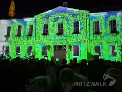 Foto des Albums: Quietschgelbe Enten bevölkerten die Stadt bei den Pritzwalker Herbstlichtern - der Abend