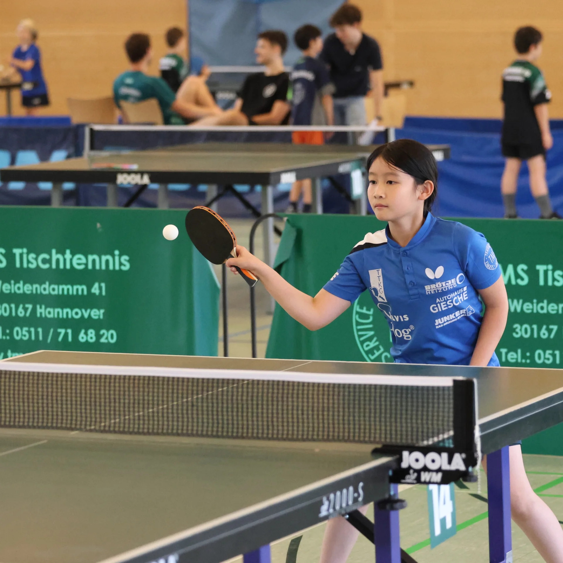 Bild: Jing Zhou ging bei den Mädchen 11 an den Start