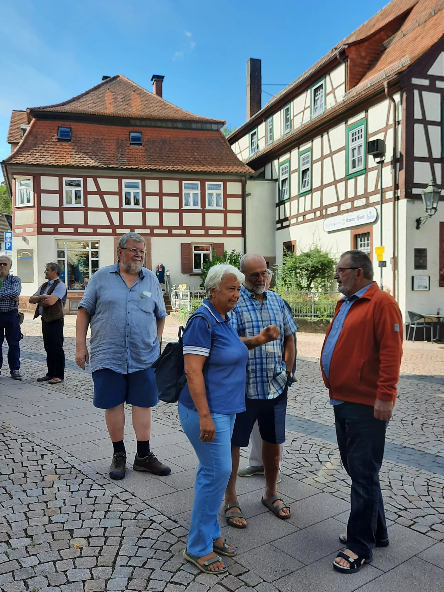 Bild: Auf dem Marktplatz von Gersfeld/Hessen dem Geburtsort von Peter Streck