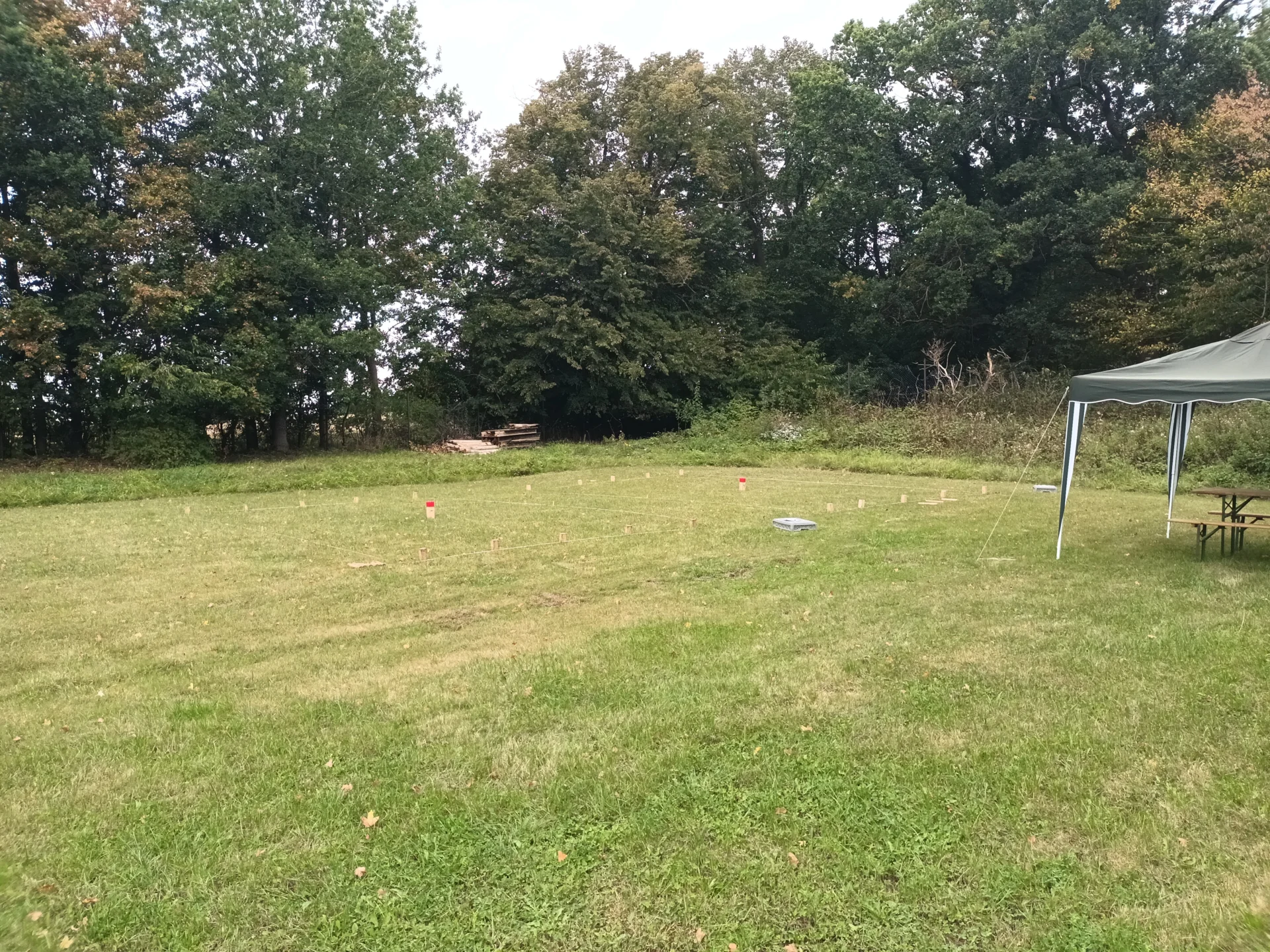 Bild: die Spielfelder sind vorbereitet