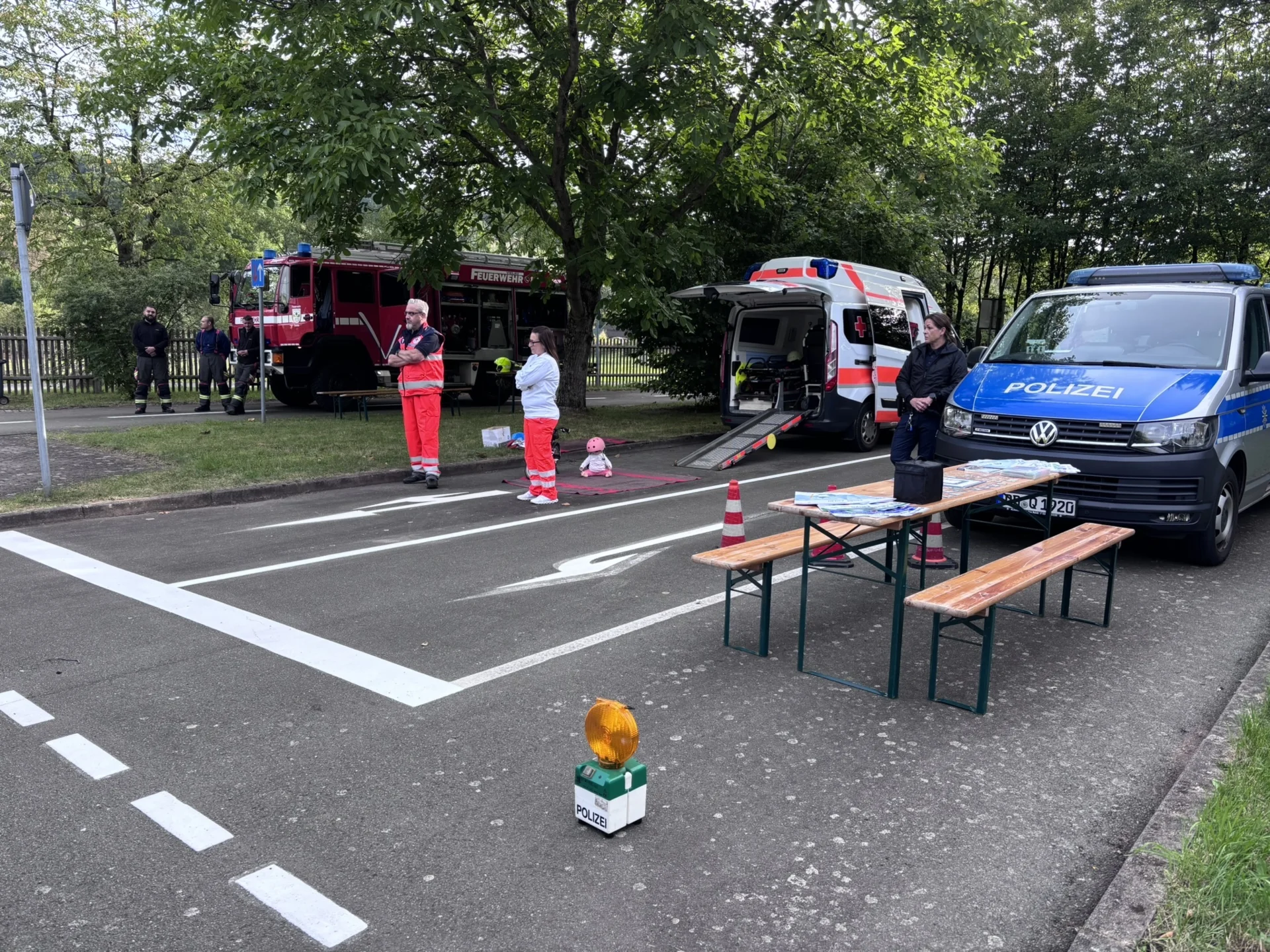 Bild: DRK Ortsverein Reinsdorf, Feuerwehr Vielau, Polizeirevier Werdau